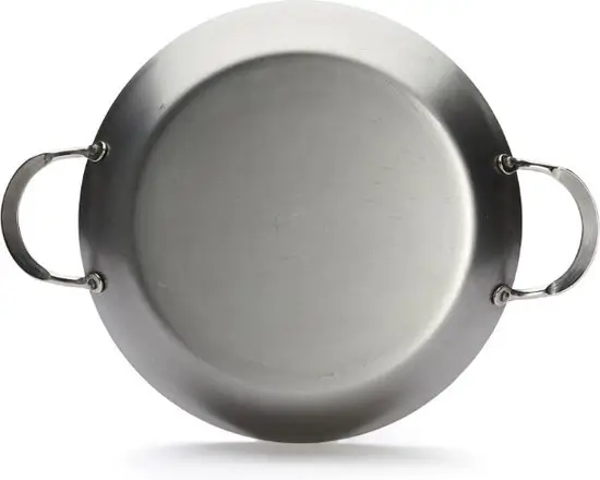 De Buyer Mineral B paellapan, 32 cm, plaatstaal